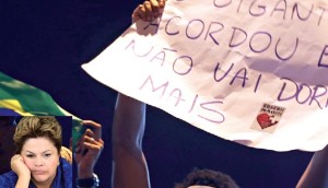 Na sexta-feira, enquanto TV e rádios transmitiam o discurso escrito por assessores e lido por Dilma no teleponto, milhares manifestavam-se em 60 cidades do Brasil