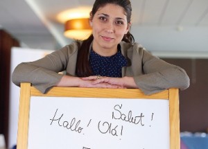 Patrícia Rodrigues, desempregada, ontem no programa ‘Emprega-me’, no Porto