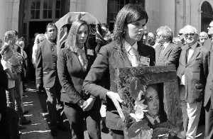Funeral. Homenagem ao mítico presidente do Benfica Fernando Martins