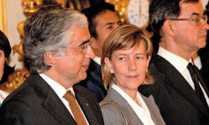 Ministra das Finanças, Maria Luís Albuquerque, ontem na tomada de posse dos seus colegas de Governo