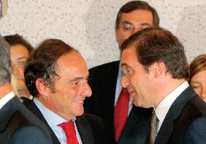 Paulo Portas e Passos Coelho na tomada de posse do novo Governo