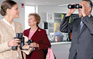 Cavaco Silva e Maria Cavaco com a princesa sueca, Vitória. Presidente regressou ontem a Lisboa (Foto de Inácio Rosa/LUSA)
