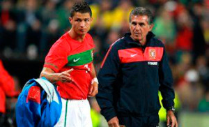 Cristiano Ronaldo trabalhou com Carlos Queiroz no Manchester United e na seleção nacional