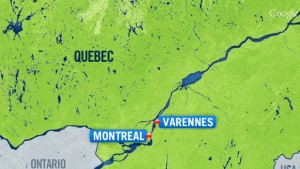 Os residentes em Varennes, Quebec, estavam a ser orientados para permanecerem em casa, depois de uma fuga química numa fábrica próxima