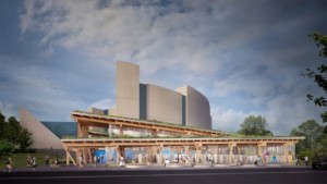 A nova biblioteca de 1.347 metros quadrados, está localizada em Scarborough, no número 156 da Borough Dr. (foto cedida por: Ben Rahn / A-Frame)