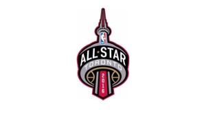 O logótipo para o 2016 NBA All-Star Game, que vai ser disputado em Toronto, em 14 de fevereiro de 2016, é mostrado numa foto de divulgação. (HO / The Canadian Press)