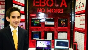 O projeto Ebola No More de Raphael (Raffi) Hotter granjeou-lhe elogios a nível provincial e nacional. (Enviada por Escola Secundária Herzliah)