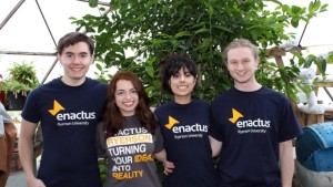 Ilya Zatolokin, Sonya Noronha, Stefany Nieto e Ben Canning são mostrados numa foto de divulgação. (Handout / Enactus Ryerson via CP)