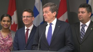 O presidente John Tory diz que está convencido de que caso o partido NDP seja eleito a nível federal, este irá ajudar a financiar o seu plano SmartTrack