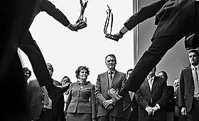 Cavaco Silva com a mulher, Maria Cavaco Silva