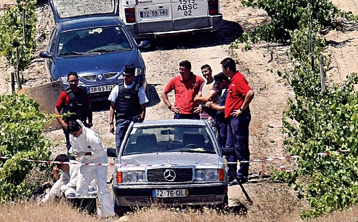 GNR e inspetores da PJ encontraram corpo do homicida numa vinha GNR e inspetores da PJ encontraram corpo do homicida numa vinha