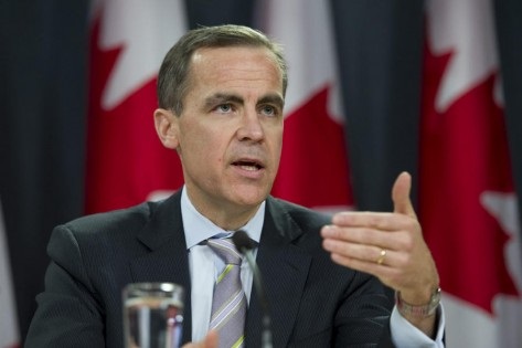 O governador do Banco do Canadá, Mark Carney, fala durante uma conferência de imprensa em Ottawa, no dia 19 de janeiro de 2011. (The Canadian Press / Adrian Wyld)