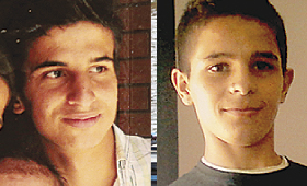 Buscas para encontrar António (à esq.) e André (dir.) envolveram Sapadores, Voluntários e mergulhadores da Marinha