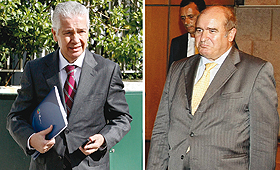 António Saraiva, líder da CIP, e Domingues Azevedo, bastonário dos técnicos oficiais de contas