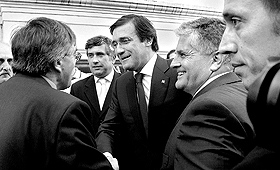 Passos Coelho foi ontem à Amadora apresentar o candidato do partido, Carlos Silva