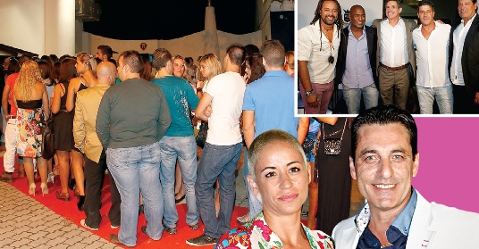 Paulo Futre e a namorada, Eva Sanchez, durante a festa de inauguração da sua discoteca Paulo Futre e a namorada, Eva Sanchez, durante a festa de inauguração da sua discoteca