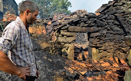 Avelar Oliveira regressou à aldeia de Braçal e tinha tudo destruído