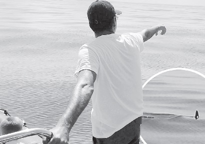 Os tripulantes dos barcos de observação de golfinhos avistaram as barbatanas dos tubarões
