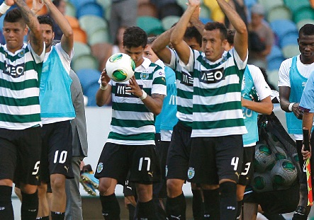 O presidente Bruno de Carvalho aprovou a exibição do Sporting, culminada com uma goleada sobre o Arouca, no arranque da Liga. Foi o mais ‘gordo’ triunfo dos leões desde que é presidente