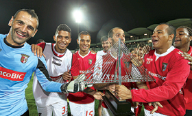Jogadores do Sp. Braga festejaram em Portimão