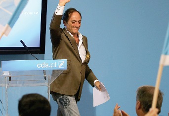 Portas destacou o reforço autárquico do CDS e falou numa “interrupção do declínio” do partido (Foto Miguel A. Lopes)