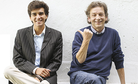 Hugo e Art Sullivan estiveram em Portugal a promover o álbum do jovem descoberto na internet TIAGO SOUSA DIAS