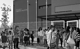 No Pinhal Novo,muitos pais tiveram de faltar ao trabalho para ficarem com os filhos (DUARTE RORIZ)
