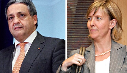 Paulo Macedo propôs aumento da taxa sobre a Banca. Maria Luís Albuquerque Recusou agravar taxa aos bancos. (Fotos de Etienne Ansotte/LUSA)