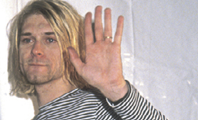 O músico Kurt Cobain