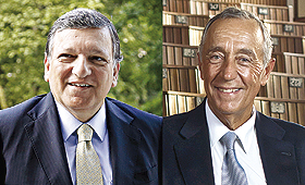 Nomes de Durão Barroso e Marcelo Rebelo de Sousa circulam dentro do PSD. (Fotos: FRANCOIS LENOIR / REUTERS - SÉRGIO LEMOS)