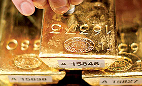 As 382,5 toneladas de ouro à guarda do Banco de Portugal desvalorizam 383 milhões de euros por mês. (Direitos Reservados)