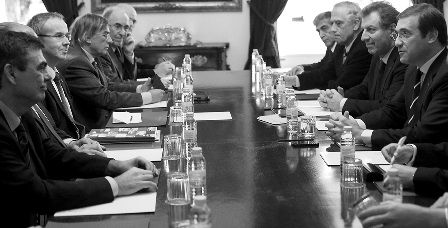 O primeiro-ministro recebeu os reitores (Foto de André Kosters/LUSA)