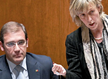 Pedro Passos Coelho e Maria Luís Albuquerque não querem mais ajuda da troika (Foto de José Sena Goulão/Lusa)