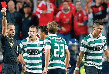 Wilson Eduardo e Marcos Rojo vão falhar a deslocação da equipa leonina a Guimarães (dia 24) (Foto de Paulo Calado)
