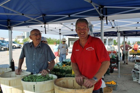 Jack e William da Blyleven Farms. Cortesia de: Sherway Gardens Farmer's Market