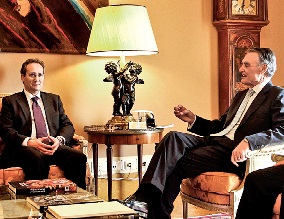 Cavaco Silva reuniu-se com Henriques Gaspar (Foto de José Sena Goulão)