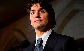 O líder Liberal Justin Trudeau fala aos repórteres. Foto de arquivo: THE CANADIAN PRESS/Adrian