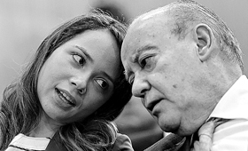 Pinto da Costa com a mulher, Fernanda Miranda (LUÍS VIEIRA)