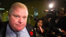 Rob Ford durante uma declaração aos media - 7 de novembro de 2013. (The Canadian Press / Chris Young)