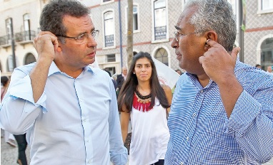 Líder do PS, António José Seguro, e autarca de Lisboa, António Costa, na campanha autárquica (Foto de Mário Cruz/LUSA)