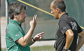 Bruno de Carvalho e Leonardo Jardim. (PAULO CALADO)