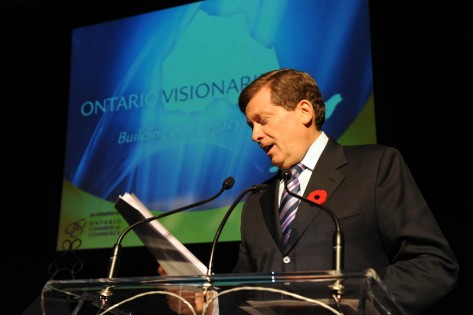 John Tory co-preside a Cimeira Económica do Ontário, em Niagara-on-the-Lake. Foto de arquivo (2009): FLICKR/Ontario Chamber of Commerce