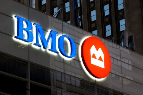 Imagem de arquivo do logótipo da BMO. THE CANADIAN PRESS/Mario Beauregard