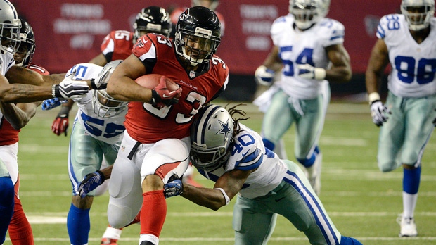 Um jogo entre os Atlanta Falcons e os Dallas Cowboys. (AP Photo/Rich Addicks)
