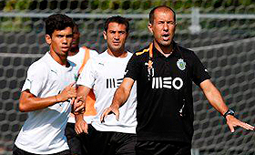 Leonardo Jardim pediu “ambição” aos jogadores no embate diante do Gil Vicente, em Barcelos. (Paulo Calado)
