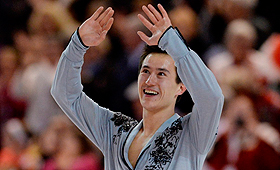 Patrick Chan, durante o Canadian Skating Championships, em Otava - 11 de janeiro, 2014. (Sean Kilpatrick/The Canadian Press)