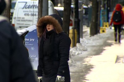 Um dia frio em Toronto. CityNews
