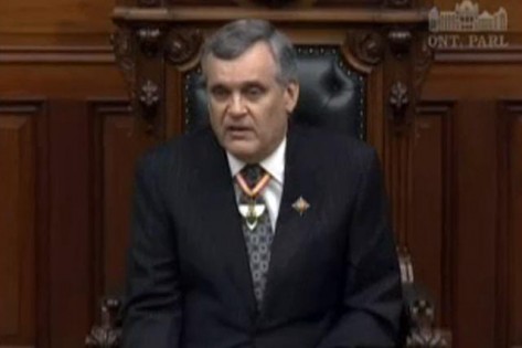 O vice-governador do Ontário, David Onley