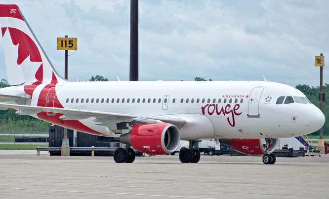A Rouge foi criada em dezembro de 2012, tendo começado a operar em junho do ano passado. A frota atual é composta por 8 Airbus A319-100 e 2 Boeing 767-300