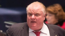 Foto de Rob Ford na Câmara Municipal. (Chris Young / The Canadian Press)